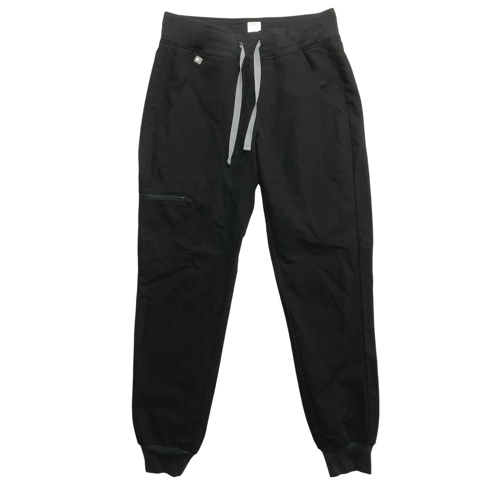 FIGS Joggers Womens XXS Petite Zamora Black Scrub Pants W18SW2005P